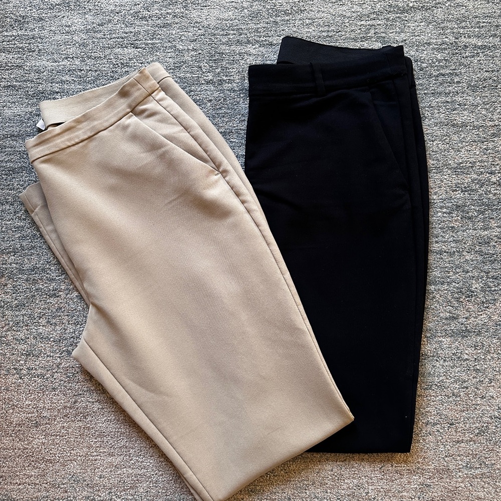 H&M Women's Flare Pants - Beige and Black